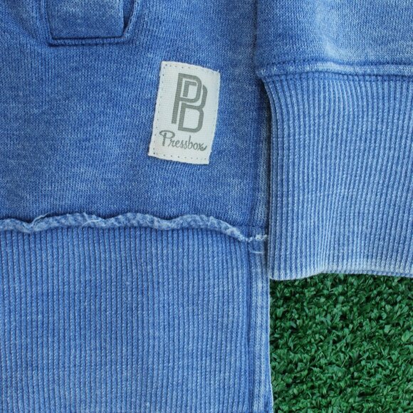 💙University of Kansas Jayhawks, Vintage Wash Pocketed pullover sweatshirt - Picture 4 of 6